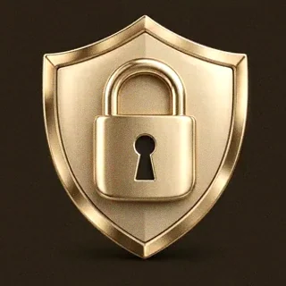 Shield with padlock — Bsb007