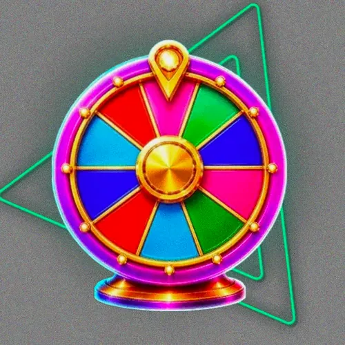 Colourful prize wheel