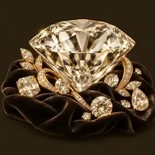 Faceted diamond gemstone — Bsb007