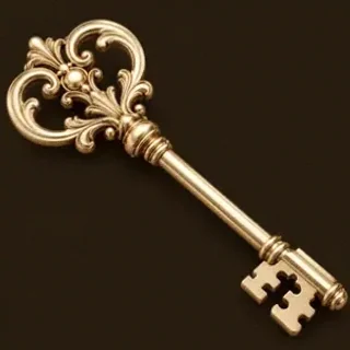 Ornate antique key — Bsb007